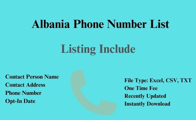 Albania phone number list