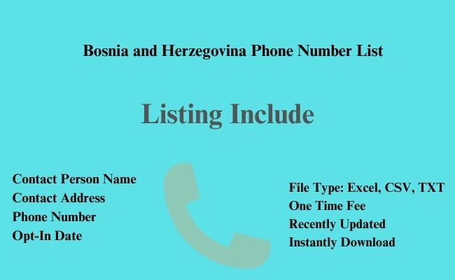 Bosnia And Herzegovina phone number list