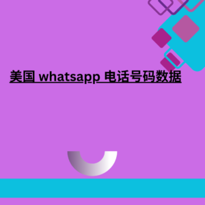 美国 whatsapp 电话号码数据