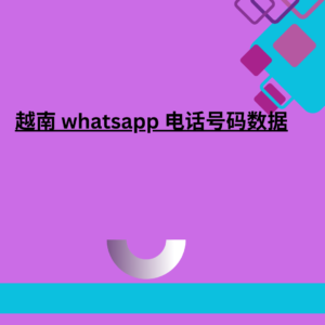 越南 whatsapp 电话号码数据