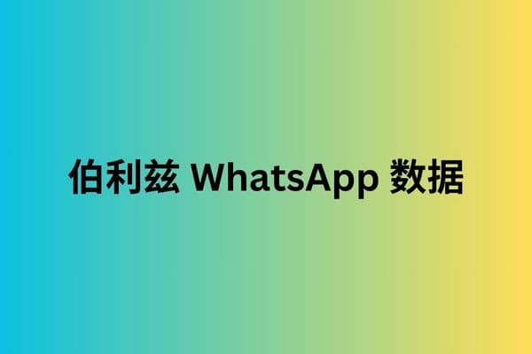 伯利兹 WhatsApp 数据