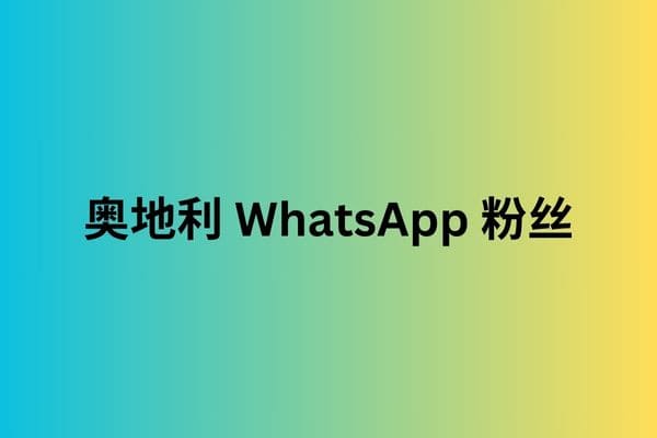 奥地利 WhatsApp 粉丝