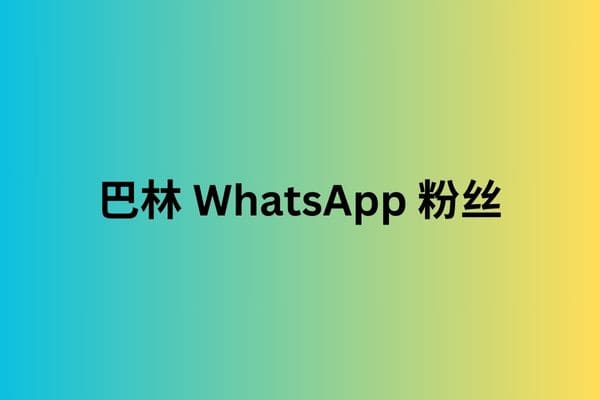 巴林 WhatsApp 粉丝