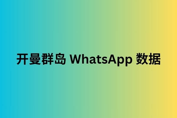 开曼群岛 WhatsApp 数据