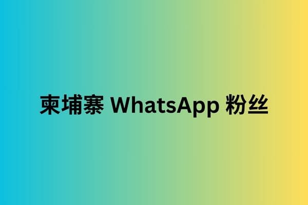 柬埔寨 WhatsApp 粉丝