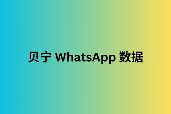 贝宁 WhatsApp 数据